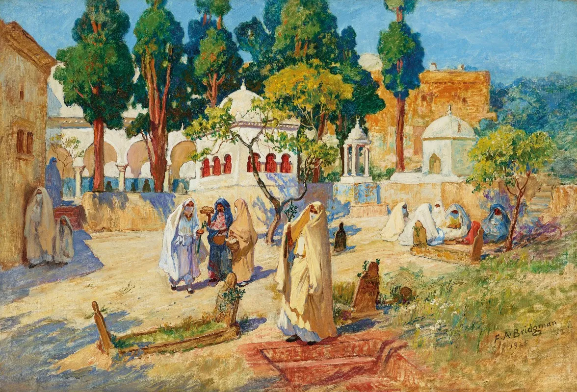 Arab Womens Day In The Cemetery Bou Kobrine