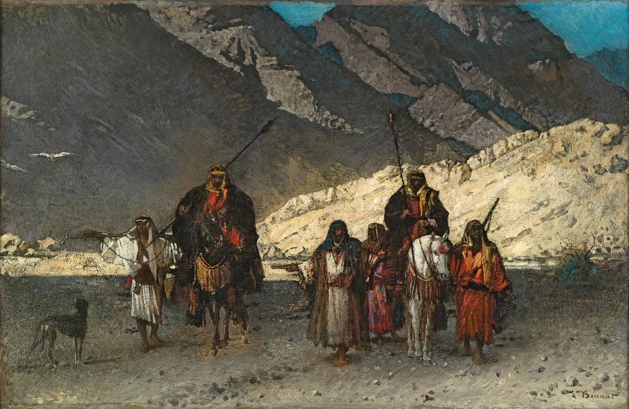 Arabian Sheikhs In The Mountains