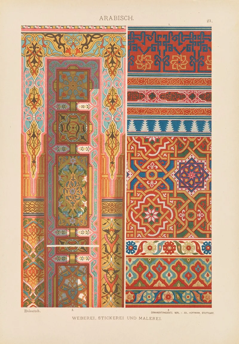 Arabisch Weberei Stickerei Und Malerei Wall Art by Heinrich Dolmetsch - High-Resolution Digital Print