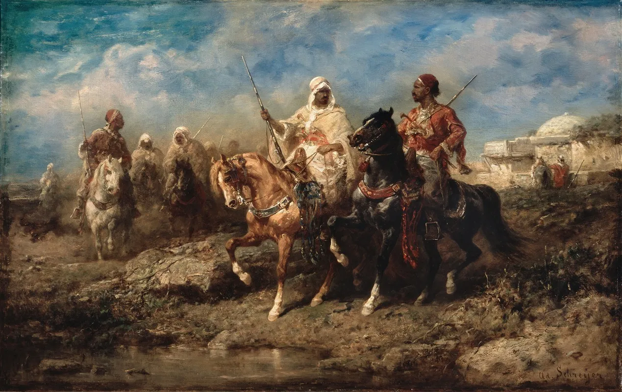 Arabs Wall Art by Adolf Schreyer - High-Resolution Digital Print