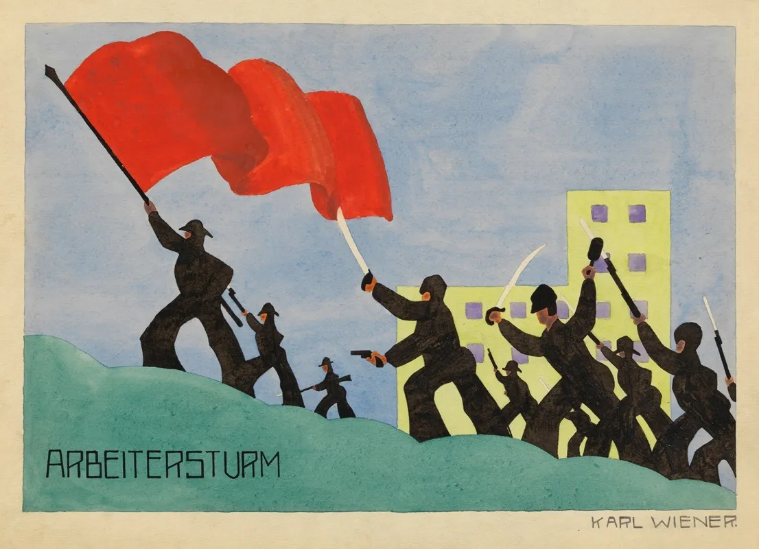 Arbeitersturm Wall Art by Karl Wiener - High-Resolution Digital Print