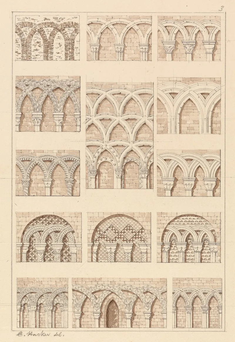 Arcades Of Interlaced Mouldings