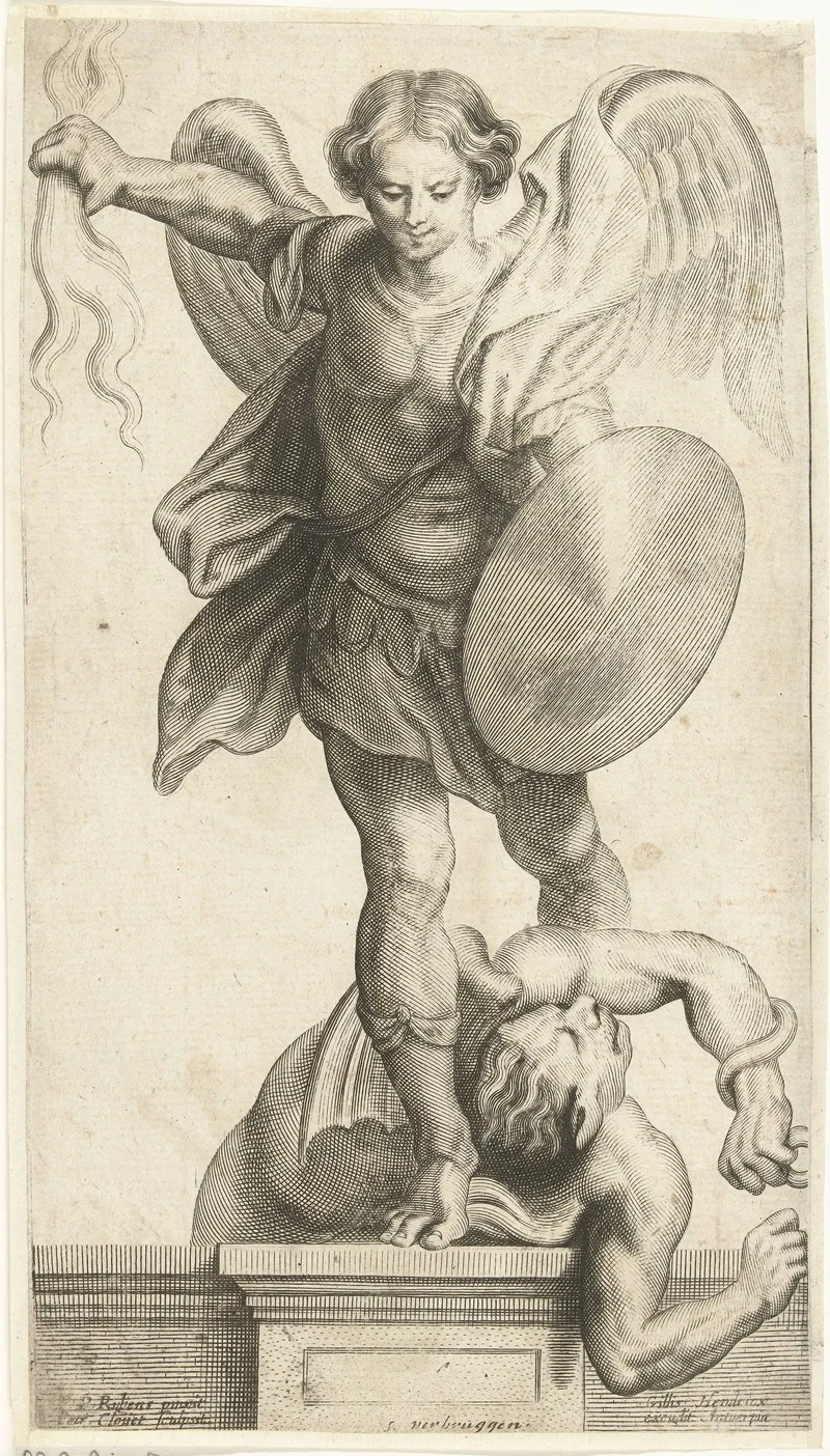 Archangel Michael 4 Wall Art by Petrus Clouwet - High-Resolution Digital Print