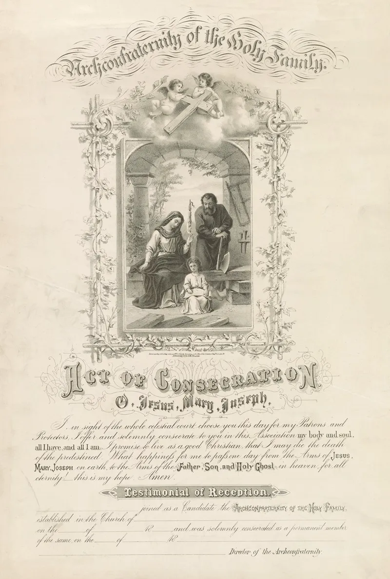 Archconfraternity Of The Holy Family Act Of Consecration O Jesus Mary Joseph