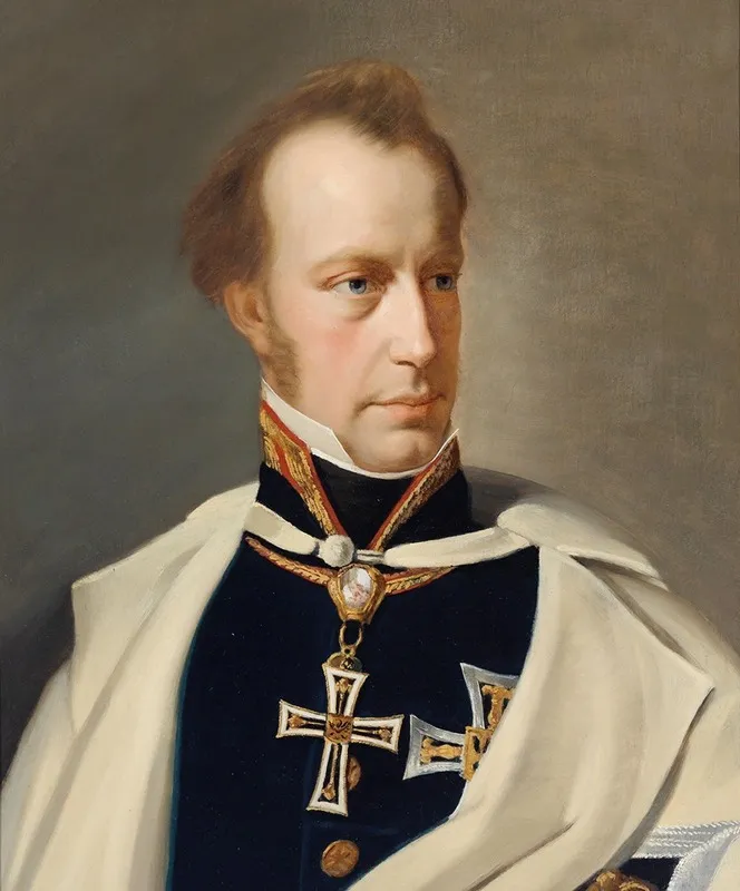 Archduke Anton Victor Portrait In Uniform With The Grand Masters Cross Of The Teutonic Order Wall Art by Anton Einsle - High-Resolution Digital Print