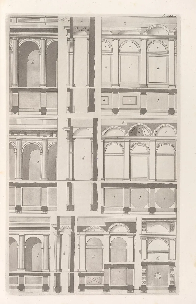 Architektura Obeymuiaca Wszelki Gatunek Murowania I Budowania Pl 033 Wall Art by Sebastian Sierakowski - High-Resolution Digital Print
