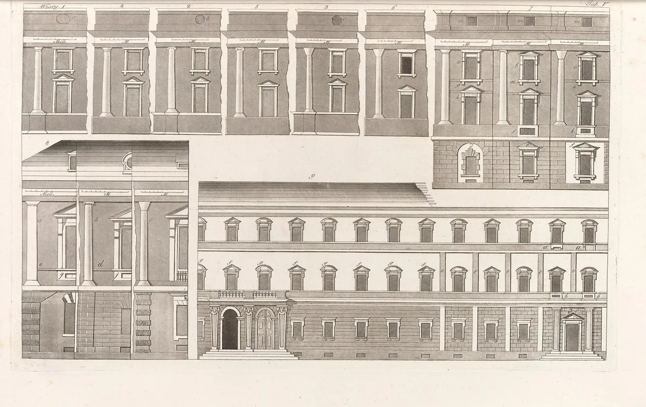 Architektura Obeymuiaca Wszelki Gatunek Murowania I Budowania Pl 047 Wall Art by Sebastian Sierakowski - High-Resolution Digital Print