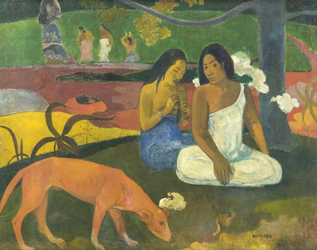 Arearea Joyfulness Wall Art by Paul Gauguin - High-Resolution Digital Print