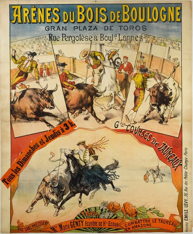 Arenes Du Bois De Boulogne Gran Plaza De Toros Wall Art by Anonymous - High-Resolution Digital Print