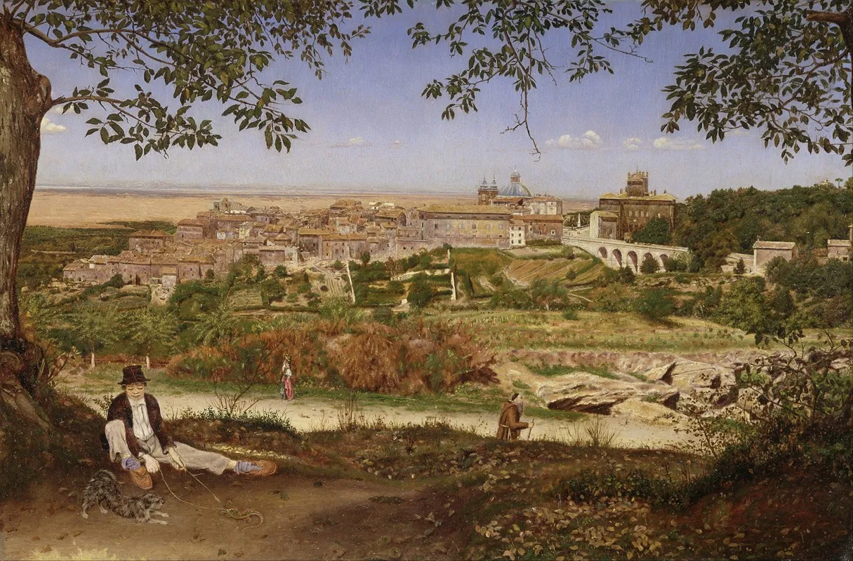 Ariccia Near Rome Italy Wall Art by John William Inchbold - High-Resolution Digital Print