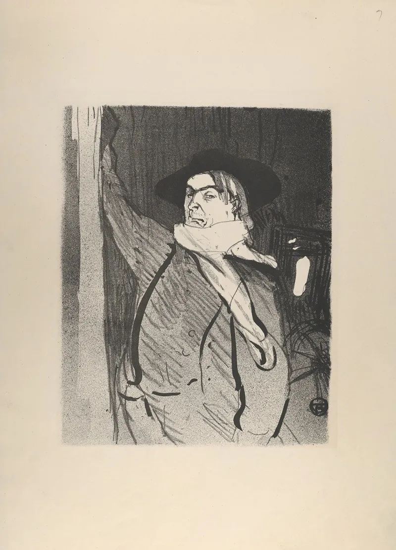 Aristide Bruant 2 Wall Art by Henri de Toulouse-Lautrec - High-Resolution Digital Print