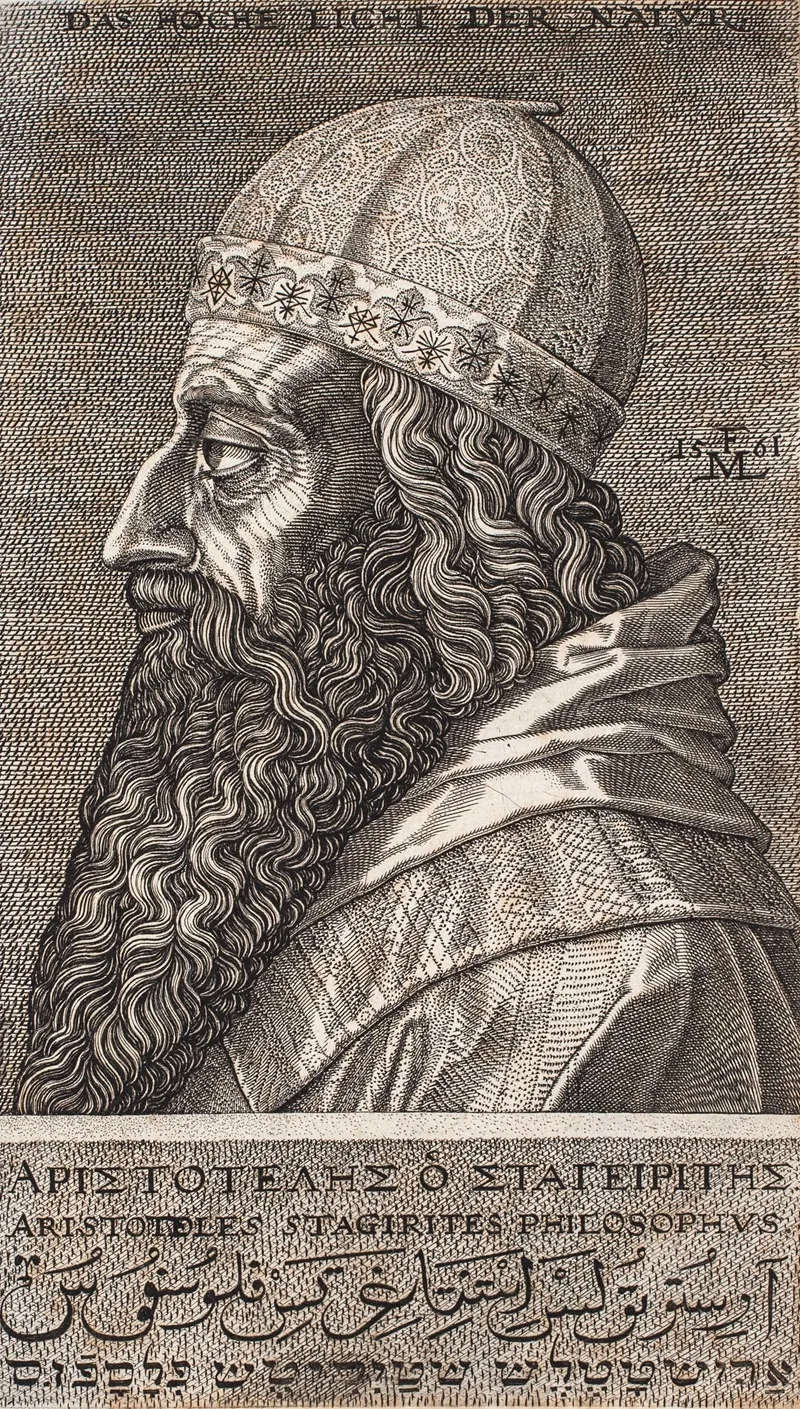 Aristotle Half Lenght Portrait Profile Toward The Left