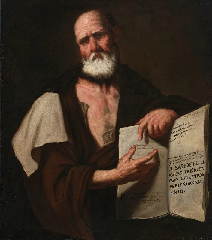 Aristotle Wall Art by Luca Giordano - High-Resolution Digital Print