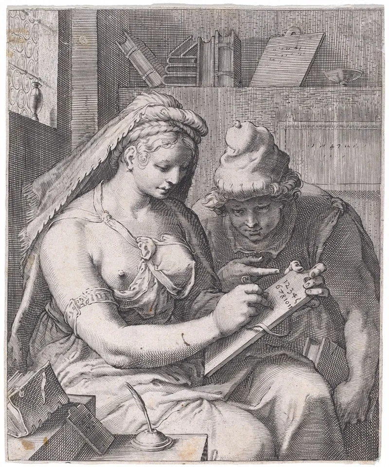 Arithmetic Wall Art by Cornelis Jacobsz Drebbel - High-Resolution Digital Print