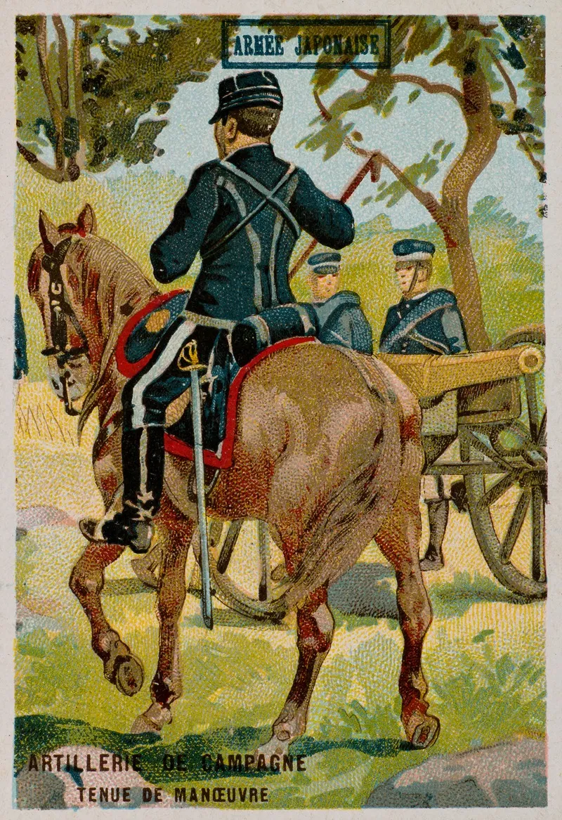 Armee Japonaise Artillerie De Campagne Tenue De Manoeuvre Wall Art by Gustave Black - High-Resolution Digital Print