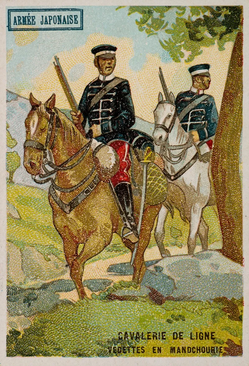 Armee Japonaise Cavalerie De Ligne Vedettes En Mandchourie Wall Art by Gustave Black - High-Resolution Digital Print