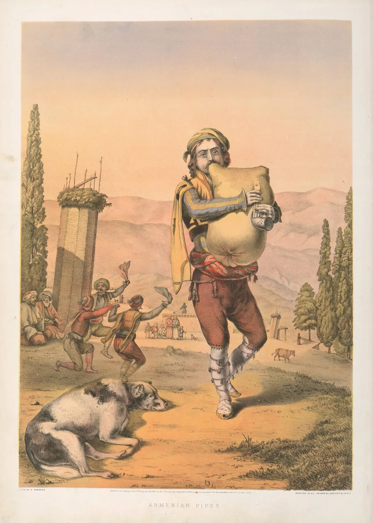 Armenian Piper Wall Art by Henry John Van-Lennep - High-Resolution Digital Print