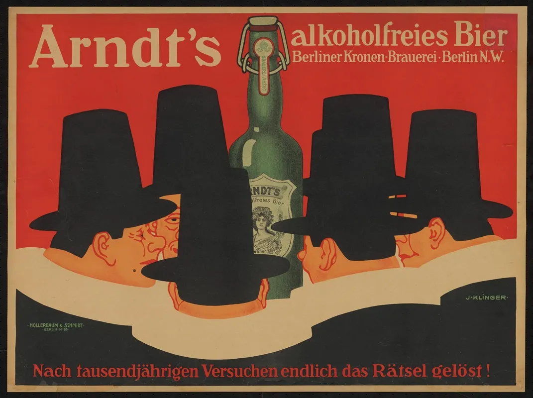 Arndts Alkoholfreies Bier Wall Art by Julius Klinger - High-Resolution Digital Print