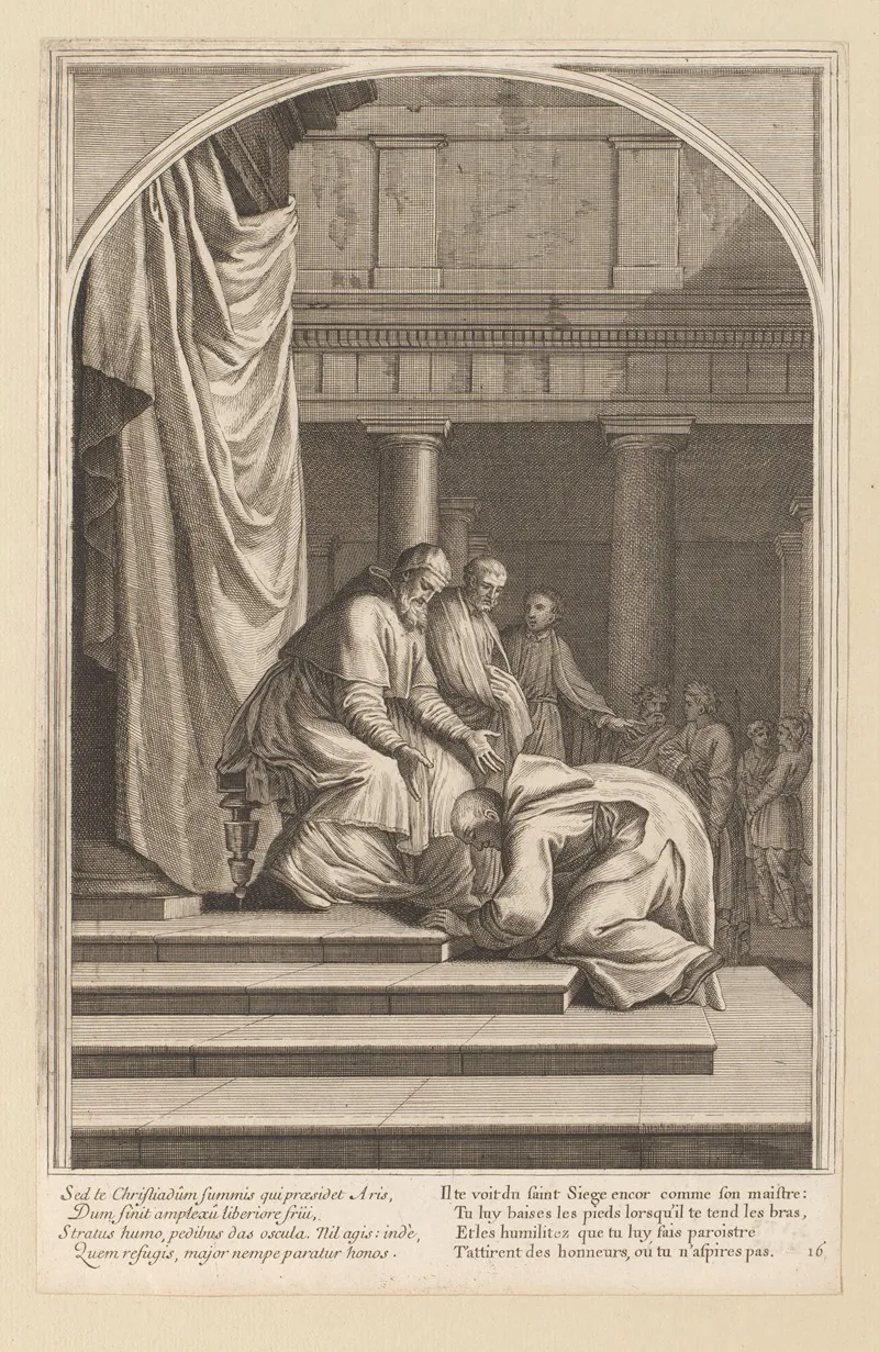 Arrival Of Saint Bruno In Rome At Urban Ii