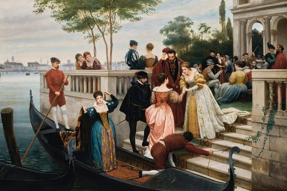 Arriving For The Ball Murano