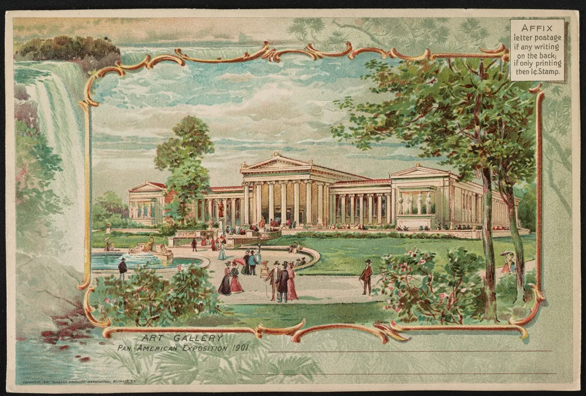 Art Gallery Pan American Exposition 1901 Wall Art by Gray Litho. Co - High-Resolution Digital Print