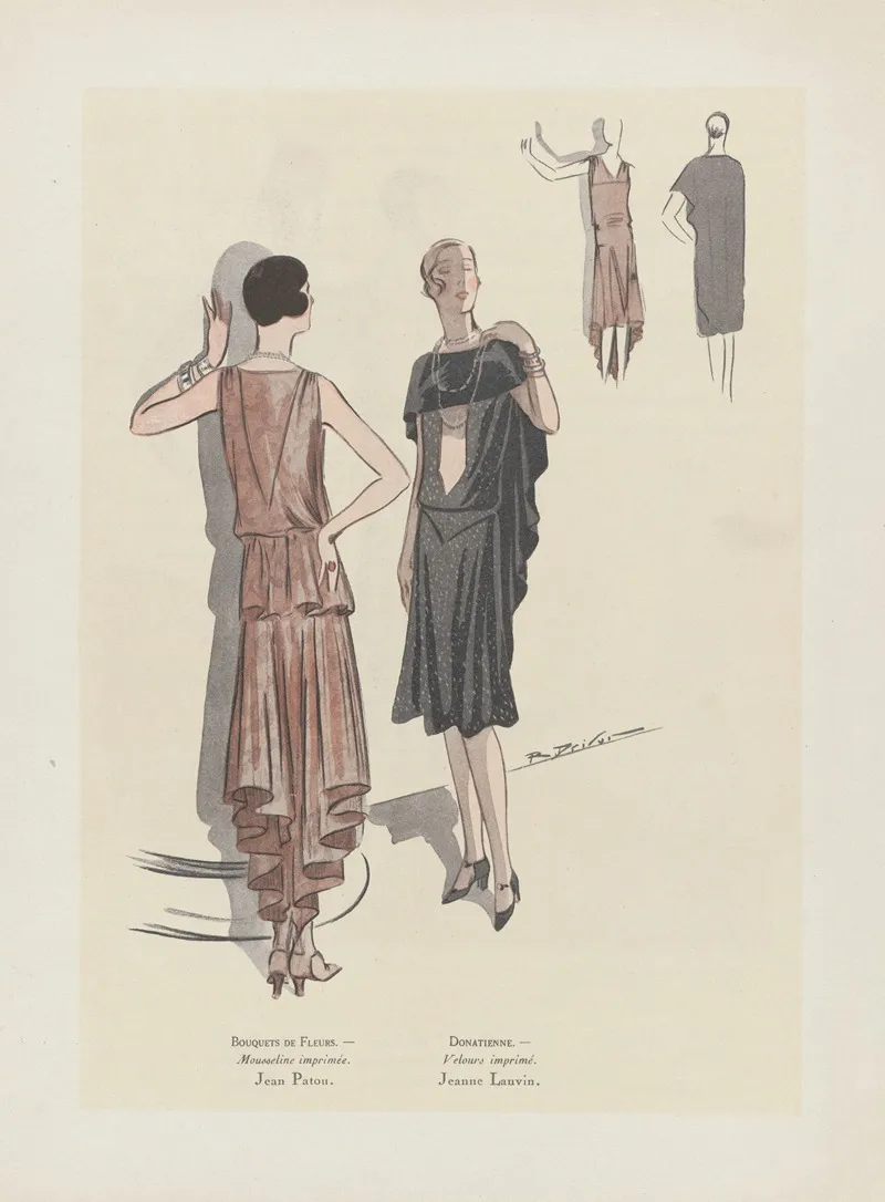 Art Gout Beaute Bouquets De Fleurs Mousseline Imrpimee Jean Patou Donatienne Velours Imprime Jeanne Lanvin Wall Art by R. Drivon - High-Resolution Digital Print