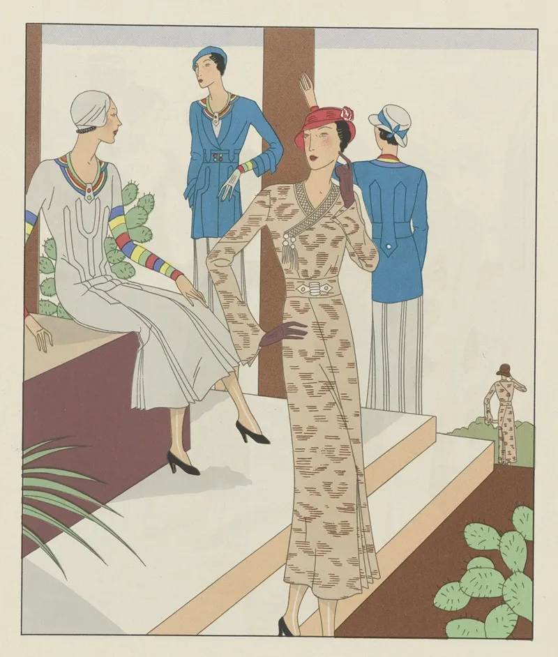 Art Gout Beaute Feuillets De L Elegance Feminine Juin 1932 No 142 12e Annee P 17 Wall Art by H. Rouit - High-Resolution Digital Print