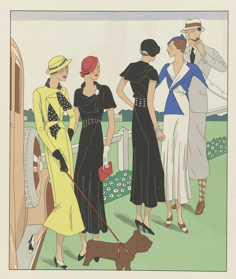 Art Gout Beaute Feuillets De L Elegance Feminine Juin 1932 No 142 12e Annee P 18 Wall Art by H. Rouit - High-Resolution Digital Print