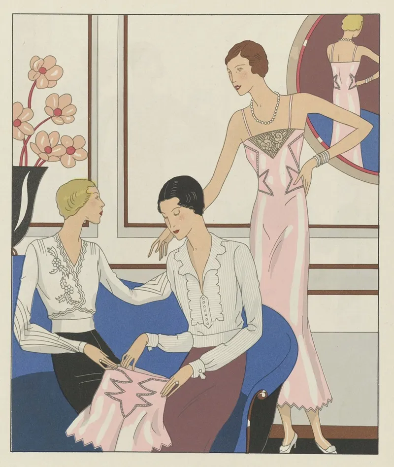 Art Gout Beaute Feuillets De L Elegance Feminine Juin 1932 No 142 12e Annee P 24 Wall Art by H. Rouit - High-Resolution Digital Print