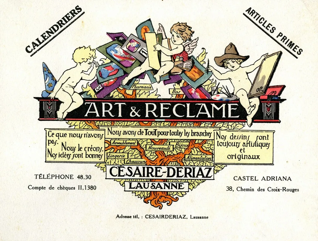 Art Reclame Wall Art by Césaire-Deriaz - High-Resolution Digital Print
