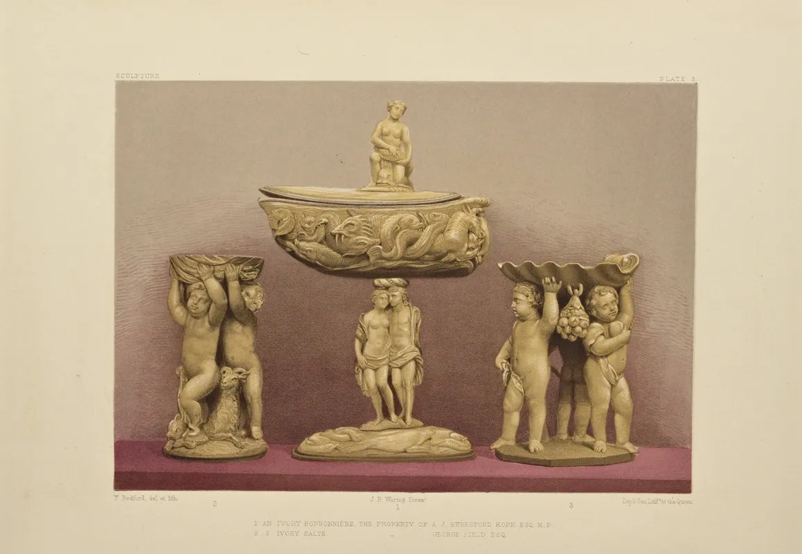 Art Treasures Of The United Kingdom Pl 13 Wall Art by Robert Dudley - High-Resolution Digital Print