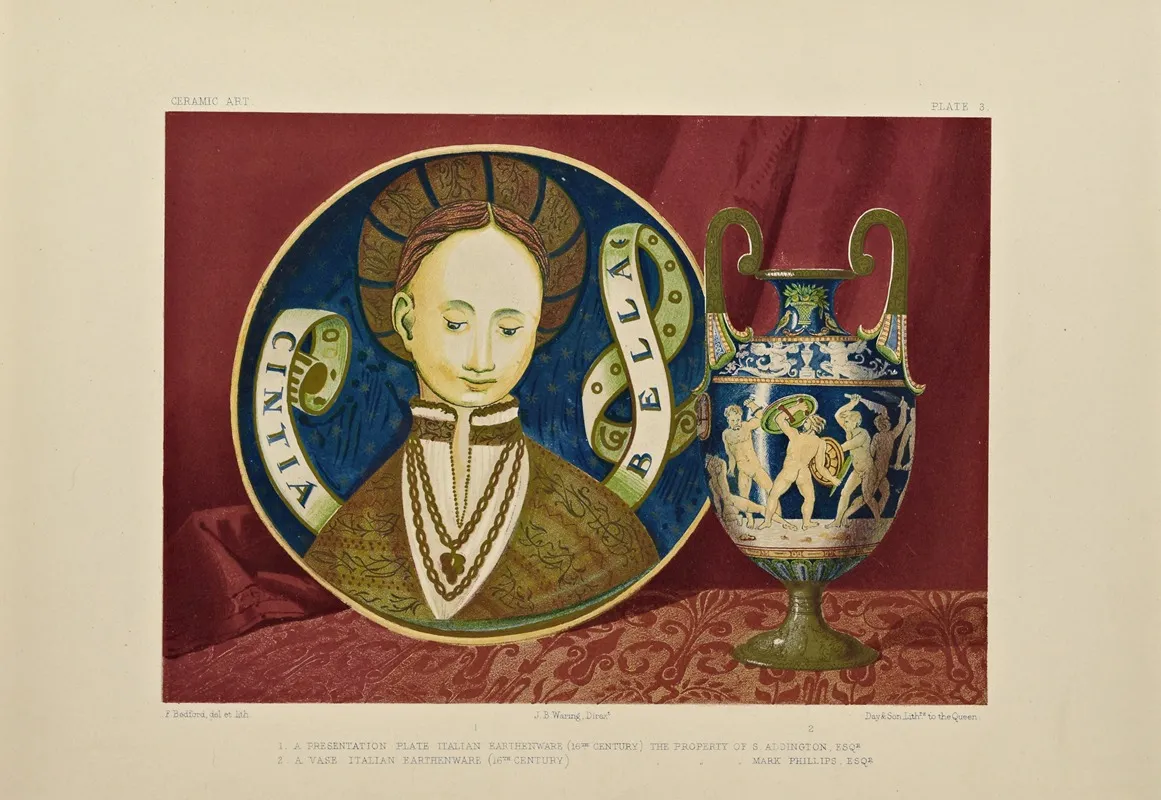 Art Treasures Of The United Kingdom Pl 22 Wall Art by Robert Dudley - High-Resolution Digital Print
