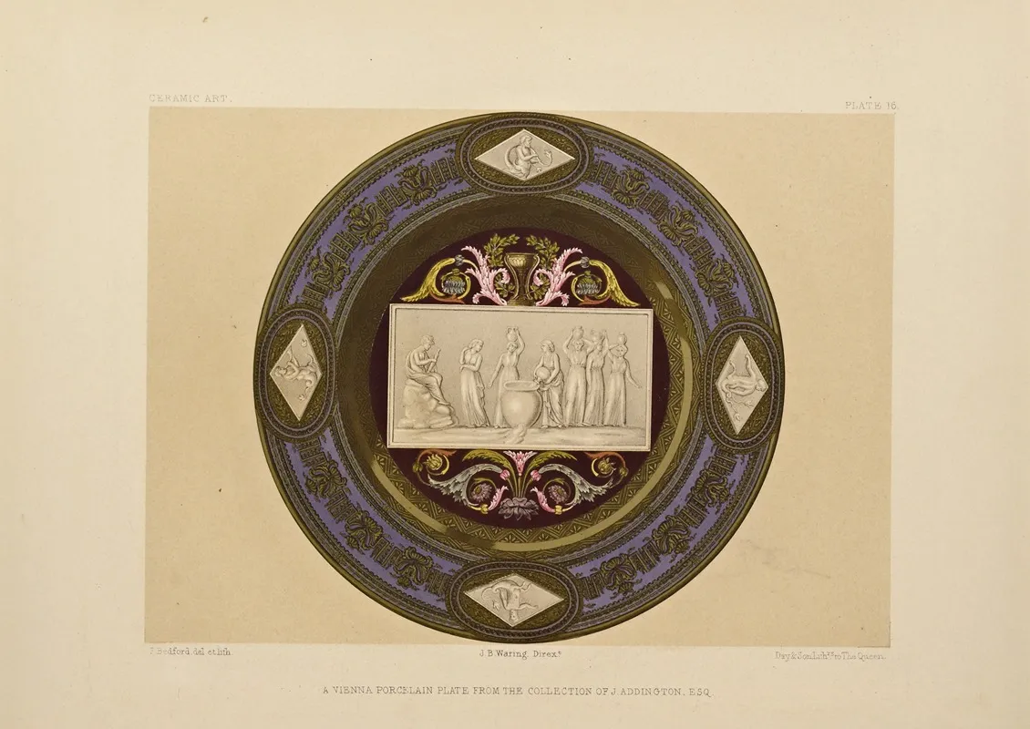 Art Treasures Of The United Kingdom Pl 35 Wall Art by Robert Dudley - High-Resolution Digital Print