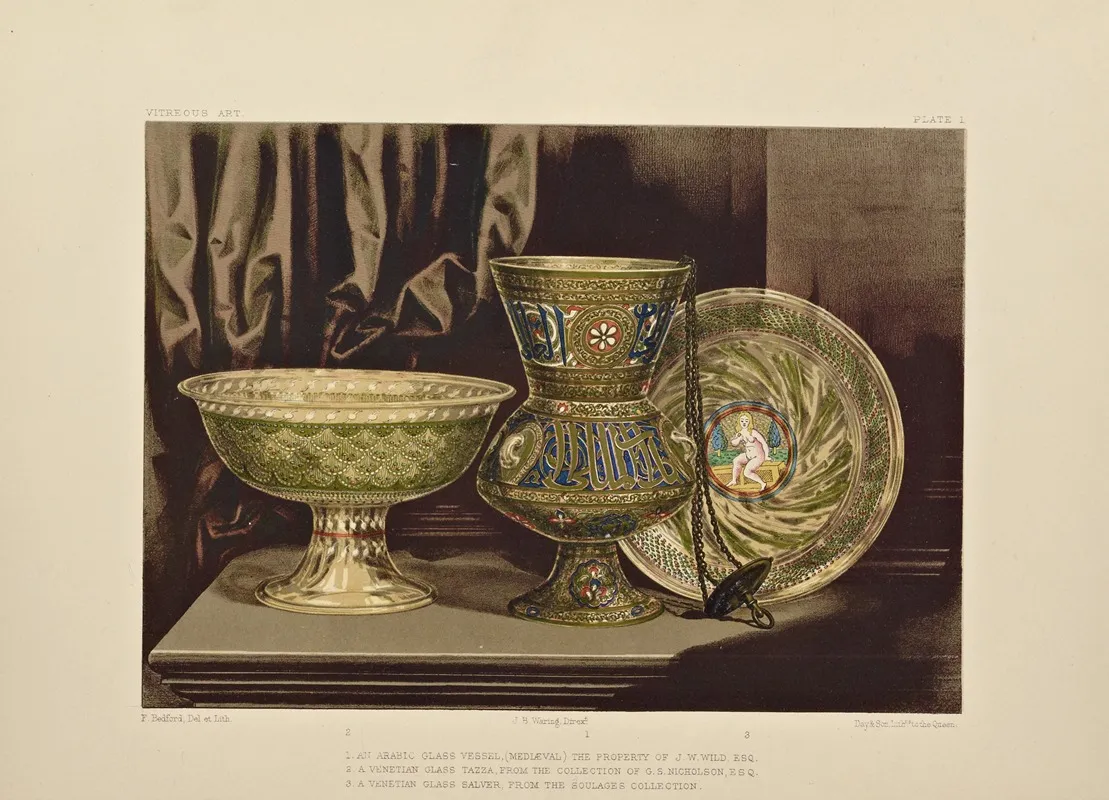 Art Treasures Of The United Kingdom Pl 37 Wall Art by Robert Dudley - High-Resolution Digital Print
