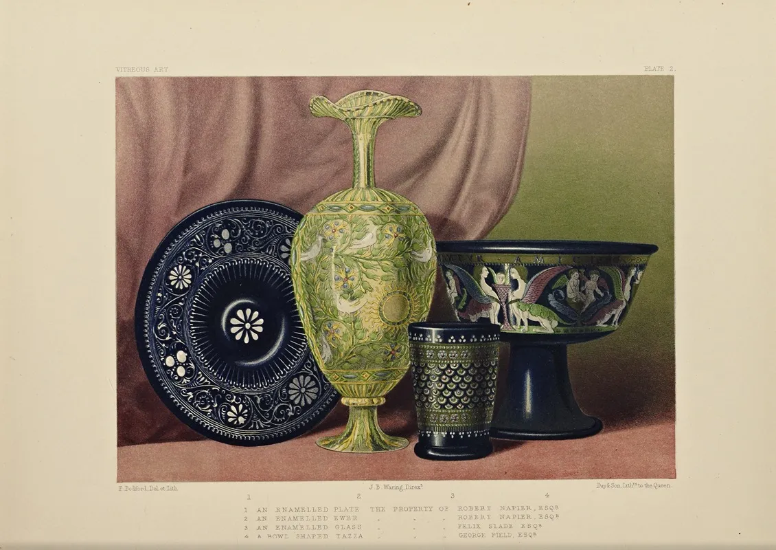 Art Treasures Of The United Kingdom Pl 38 Wall Art by Robert Dudley - High-Resolution Digital Print