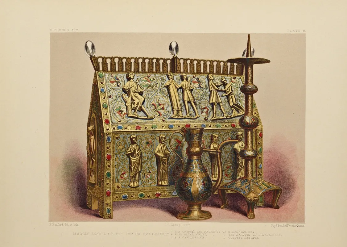 Art Treasures Of The United Kingdom Pl 44 Wall Art by Robert Dudley - High-Resolution Digital Print