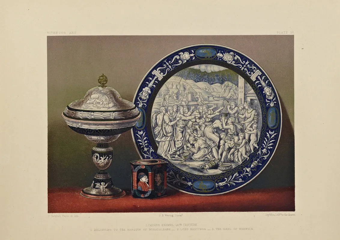Art Treasures Of The United Kingdom Pl 46 Wall Art by Robert Dudley - High-Resolution Digital Print