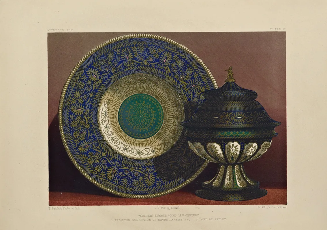Art Treasures Of The United Kingdom Pl 52 Wall Art by Robert Dudley - High-Resolution Digital Print