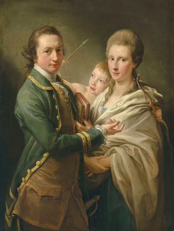 Arthur Saunders Gore Viscount Sudley Later 2nd Earl Of Arran 1734 1809 And His Wife