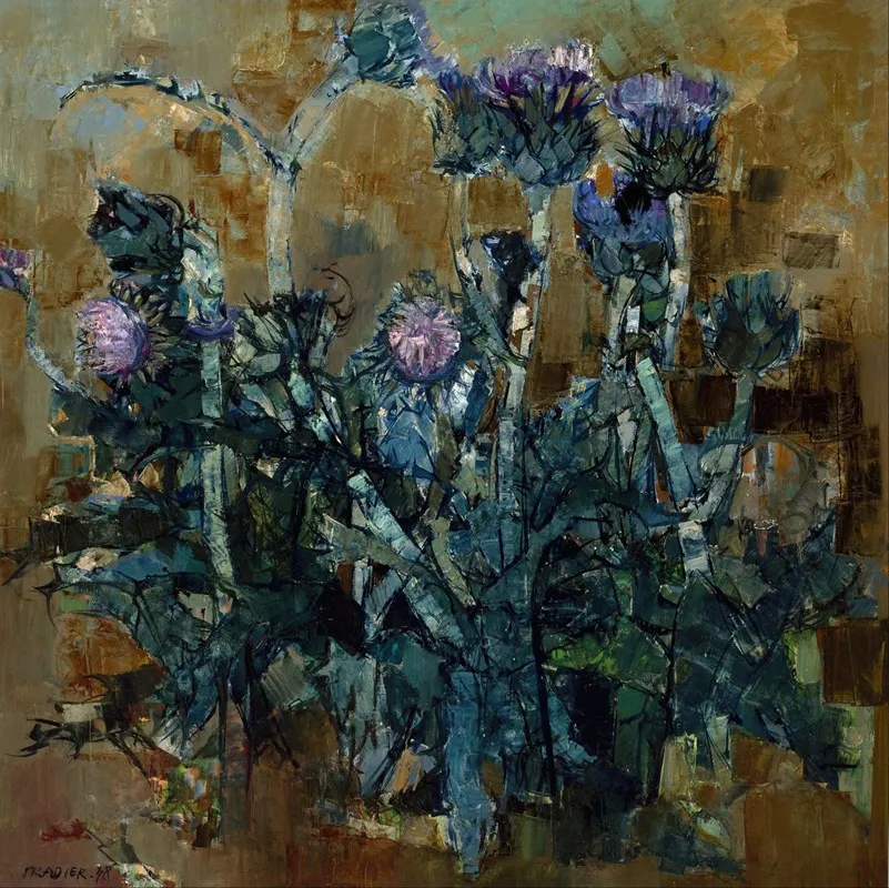 Artichoke Flowers Wall Art by Jean Pradier - High-Resolution Digital Print