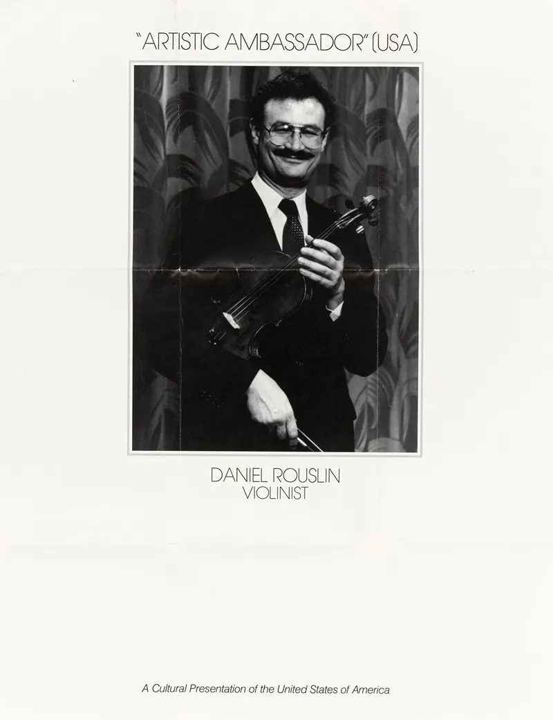 Artistic Ambassador Usa Daniel Rouslin Violinist