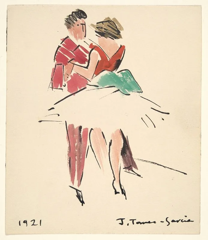 Artists Ball Two Dancers
