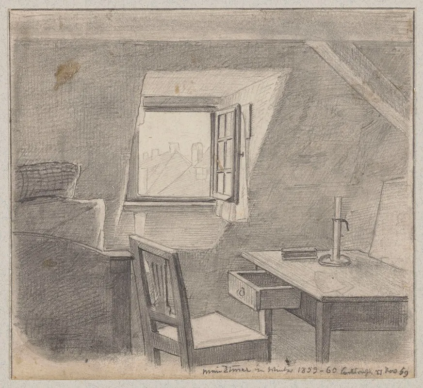 Artists Room In Karlsruhe Wall Art by Hans Thoma - High-Resolution Digital Print