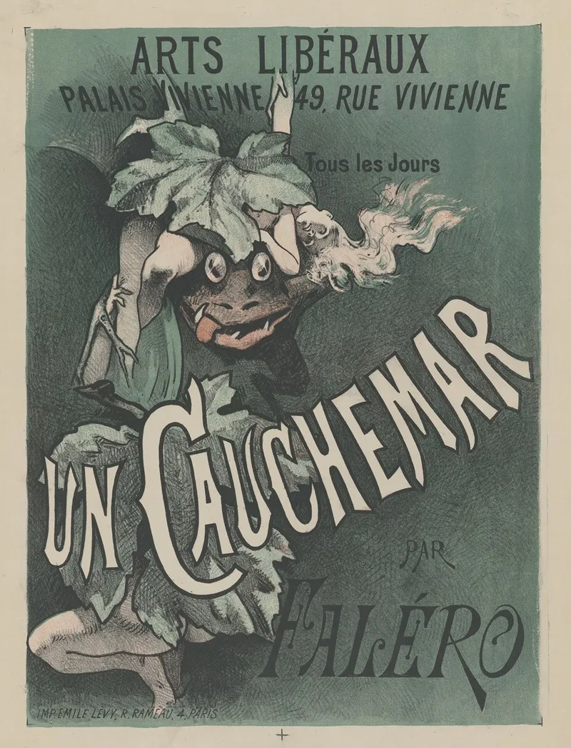 Arts Liberaux Palais Vivienne Tous Les Jours Un Cauchemar Par Falero Wall Art by Imp. Emile Lévy - High-Resolution Digital Print