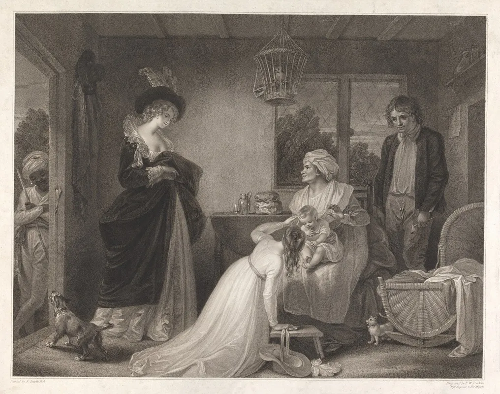 As You Like It Act Ii Scene Vii The Seven Ages Man First Age Wall Art by Robert Smirke - High-Resolution Digital Print