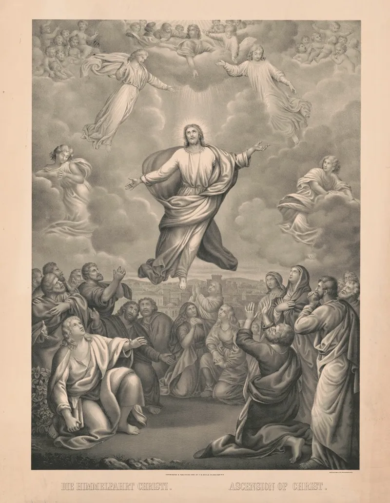 Ascension Of Christ 3 Wall Art by Beck &amp; Pauli Lith. - High-Resolution Digital Print