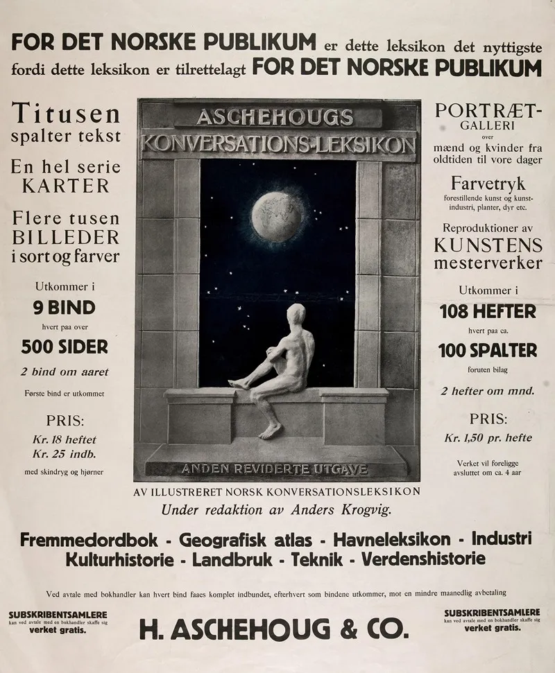 Aschehougs Konversations Leksikon Wall Art by Brynjulf Larsson - High-Resolution Digital Print