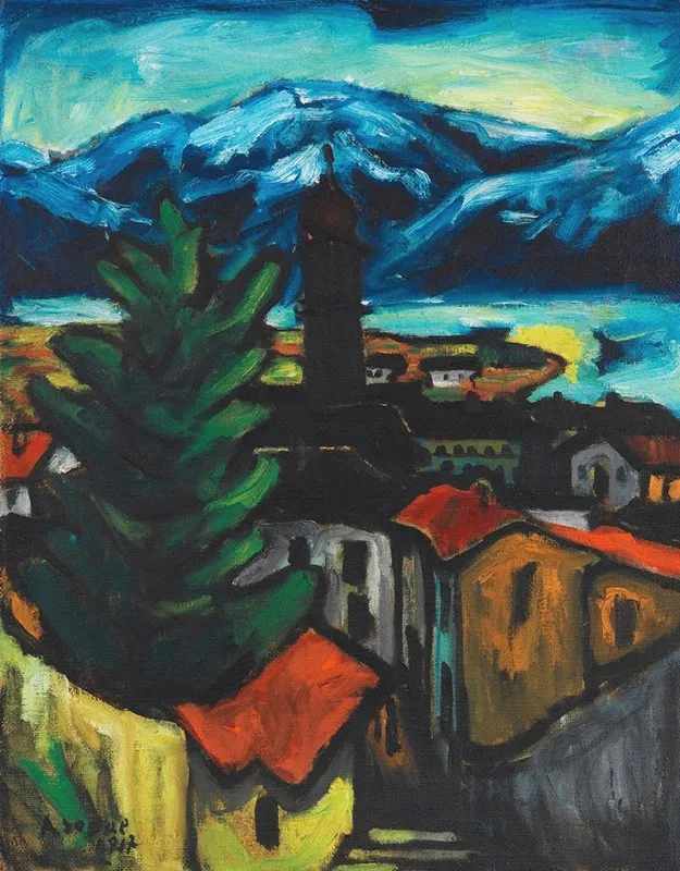 Ascona Wall Art by Arthur Segal - High-Resolution Digital Print