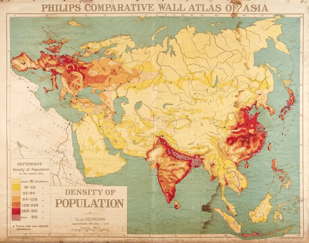 Asia Density Of Population