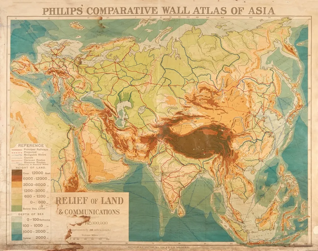 Asia Relief Of Land Communications